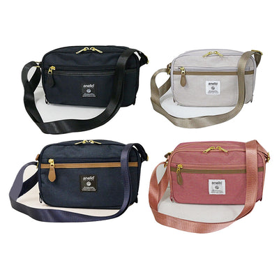 Anello Grande shoulder bag with wallet function, lightweight and waterproof, travel, commuting, going to school, portable crossbody bag, large capacity, direct shipping from Japan, texture