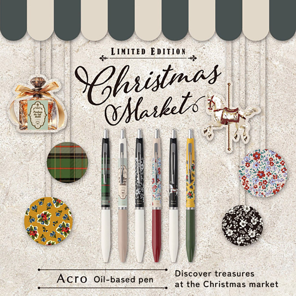 ZEBRA VINTAGE Acro 0.5mm Christmas Market Limited Edition Ballpoint Pen