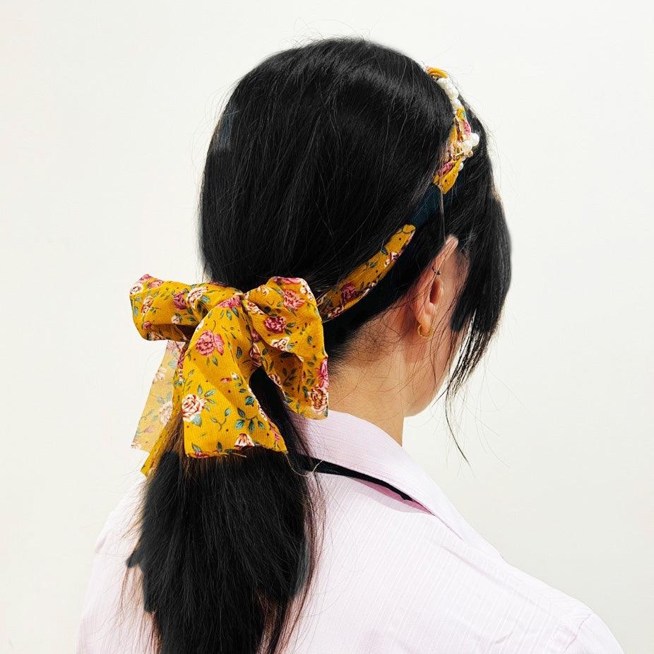 Silk Ribbon Long Silk Hair Ribbon Hair Accessory Silk Hair Bow