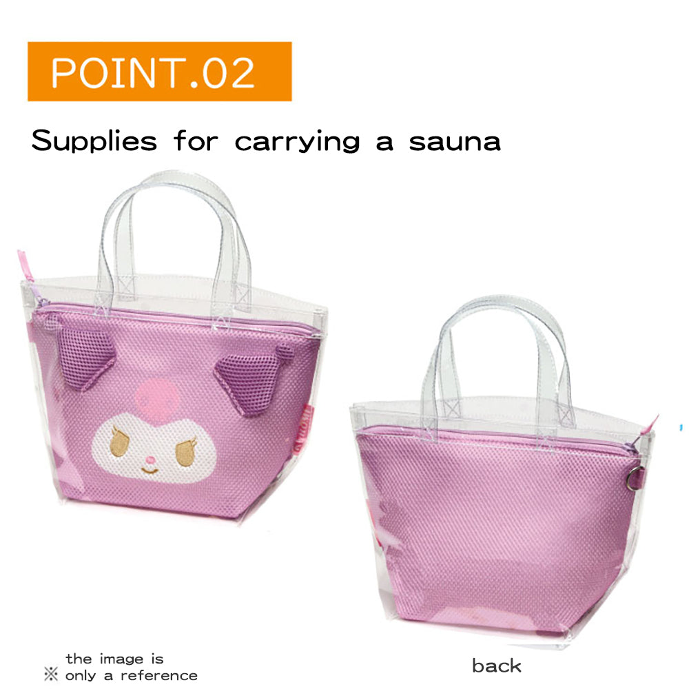 Sanrio Popular Characters Sauna Bag Mesh Inner Bag Suit Bag Washable Lifestyle Hot Spring Beach Bath Products Storage Bag Toilet Bag