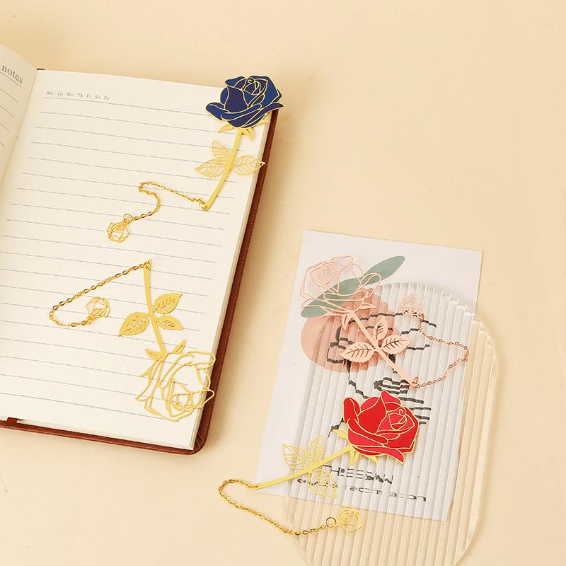 Creative four-color rose tassel chain bookmark-gift box NP-H7TRAO-001 - CHL-STORE 