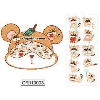 لطيف الكرتون Gagaraccoon الراكون كل يوم الديكور الشفافة ملصق ملصق ملصق NP-H7Tay-0290