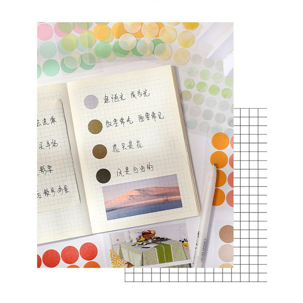 Dream Life Series Handbook sealing dots, circular sealing stickers, label stickers, simple colors, collage creativity, key marks, material DIY - CHL-STORE 