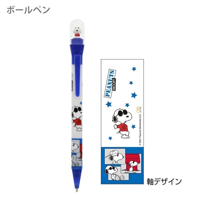 Sun-Star Peanuts Snoopy Disney Rotating Ballpoint Pen 0.7mm Black Ink S46492