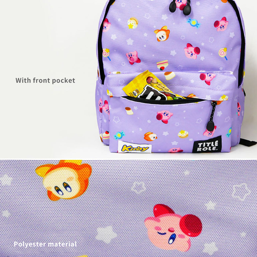 Kirby Backpack Children's Junior High School Elementary School Kindergarten School Bag Tour Travel Outing Large Capacity Water-Repellent Antibacterial Processing Kirby Character Children's Backpack