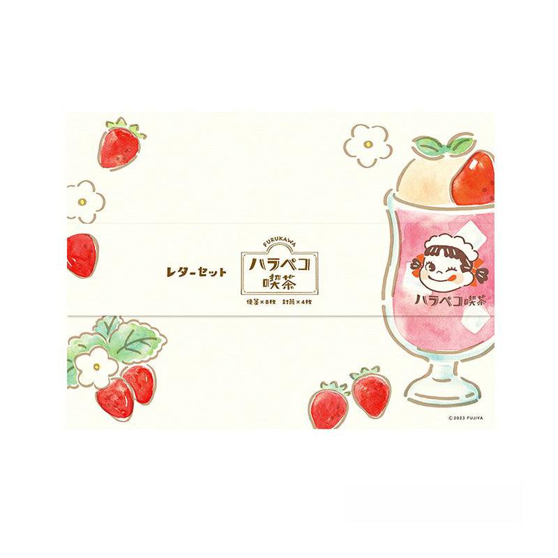 Furukawa Paperwork Fujiya 2023 Wa-Life Strawberry Cream Soda Horizontal Stationery Set Horizontal Memo - CHL-STORE 