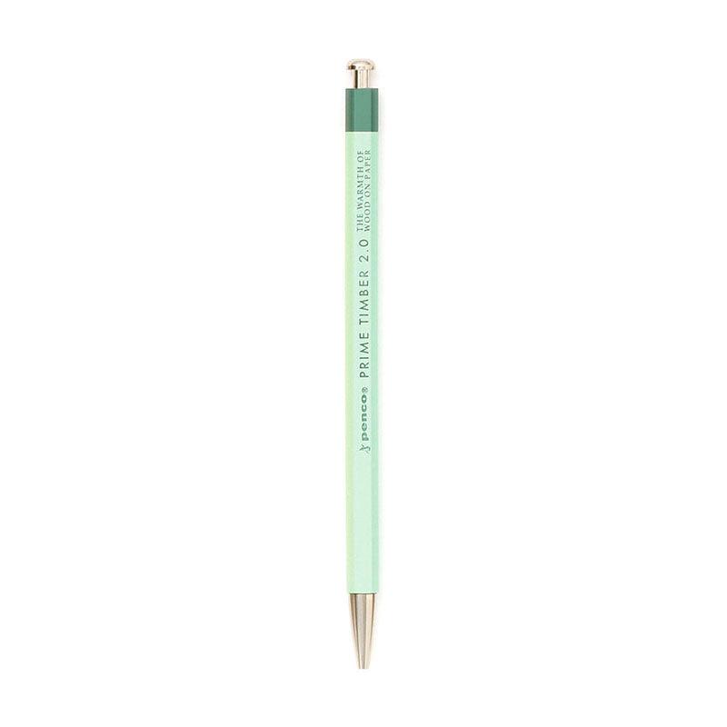 HIGHTIDE PENCO short-axis drawing hexagonal rod aluminum 2.0mm automatic pencil brown mint green free special sharpener school supplies - CHL-STORE 
