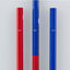 Uni Color Pencils for Learning – Red & Blue | Hexagonal Grip for Kids | Name Label Area KGMYAKAO