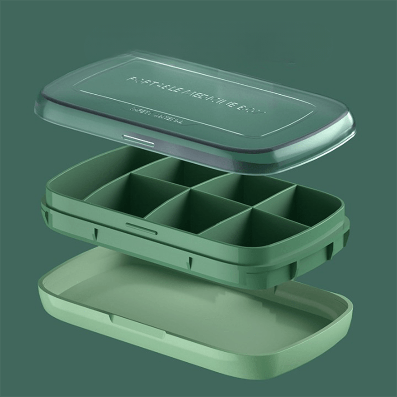 Large-capacity portable medicine health food storage sub-package