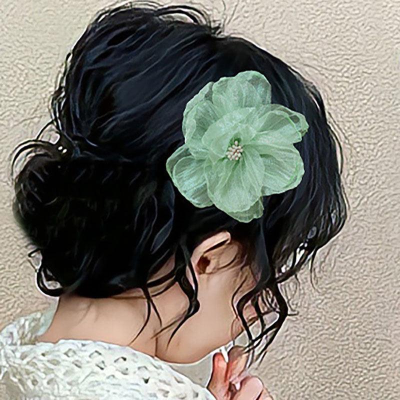 Pretty flower on sale hair clips