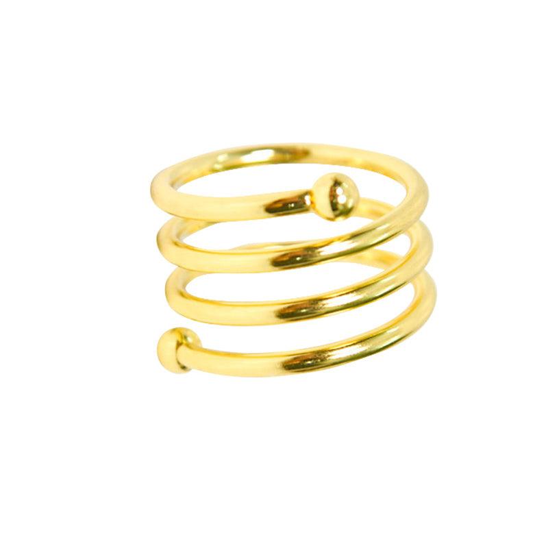Gold ring design Challa pattern weight 1.870g 