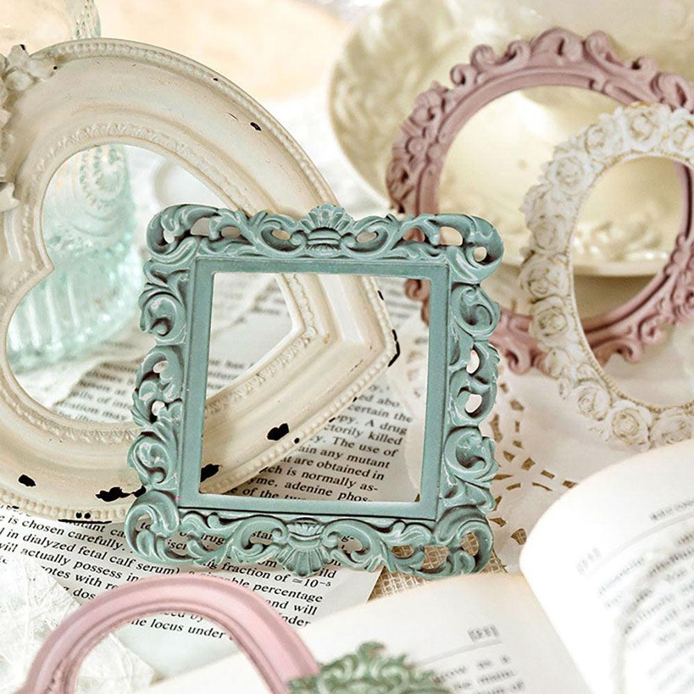 Momo hollow relief retro frame collage, French photo frame, European style frame, base decorative material, collage shape, pocket card bookmark production - CHL-STORE 
