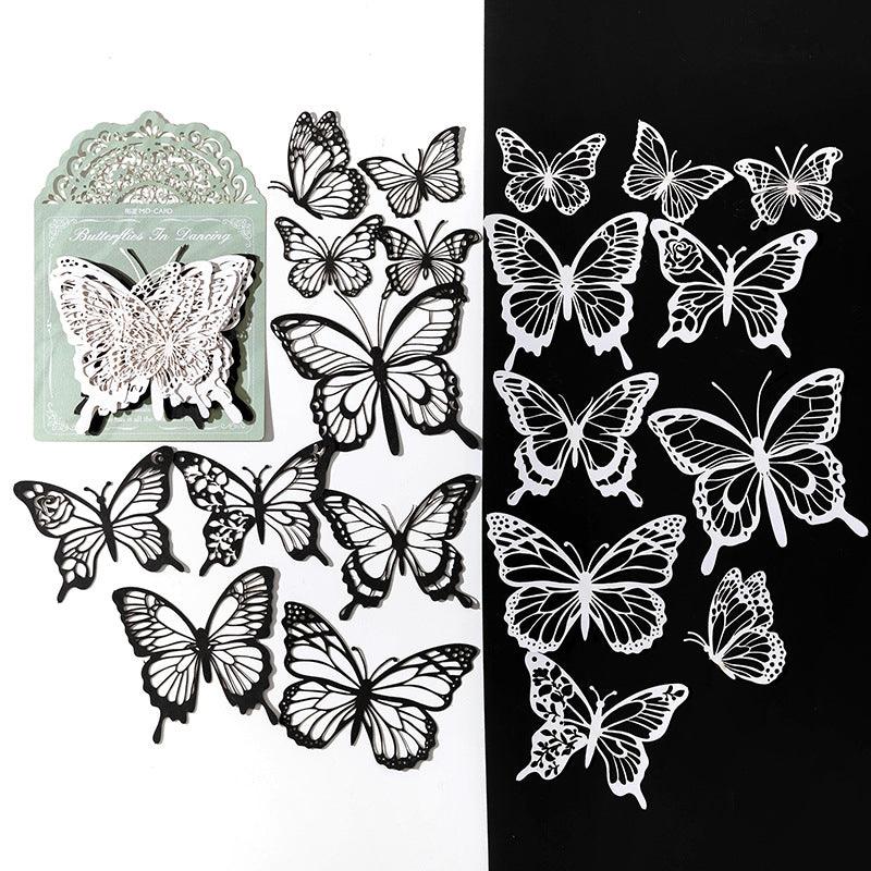 Momo Looking for Butterfly Series Inspiration Embossing Series Hollow Embossed Butterfly Lace Material Paper Pocket Decoration Material Art DIY Handmade Material - CHL-STORE 