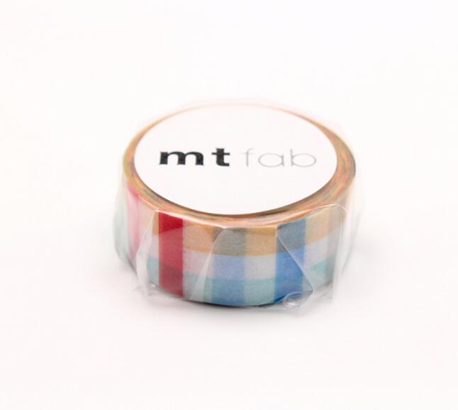 MT MTDSPR03 Fab Series Washi Tape Geometrik Plaid Paper Tape 15mm*5m