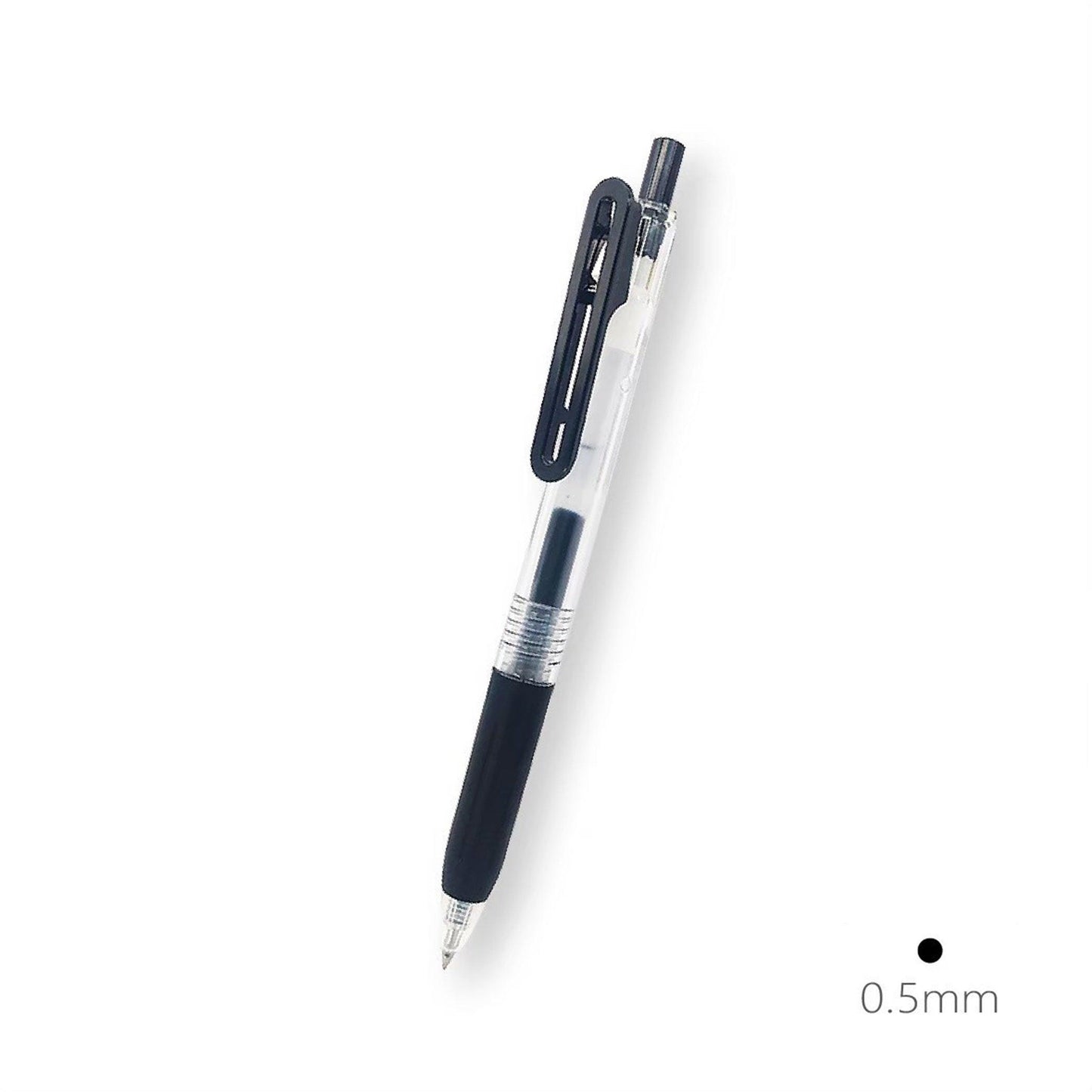 MUJI - 0.5mm Black Smooth Gel Ink Retractable Ballpoint Pen (10 Pieces) :  Office Products 