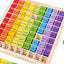 Patience and concentration education colorful wooden stacking stones 38 groups / 36 grains of beech stacking stones wooden nine-nine multiplication building blocks colorful puzzle games learning aids - CHL-STORE 