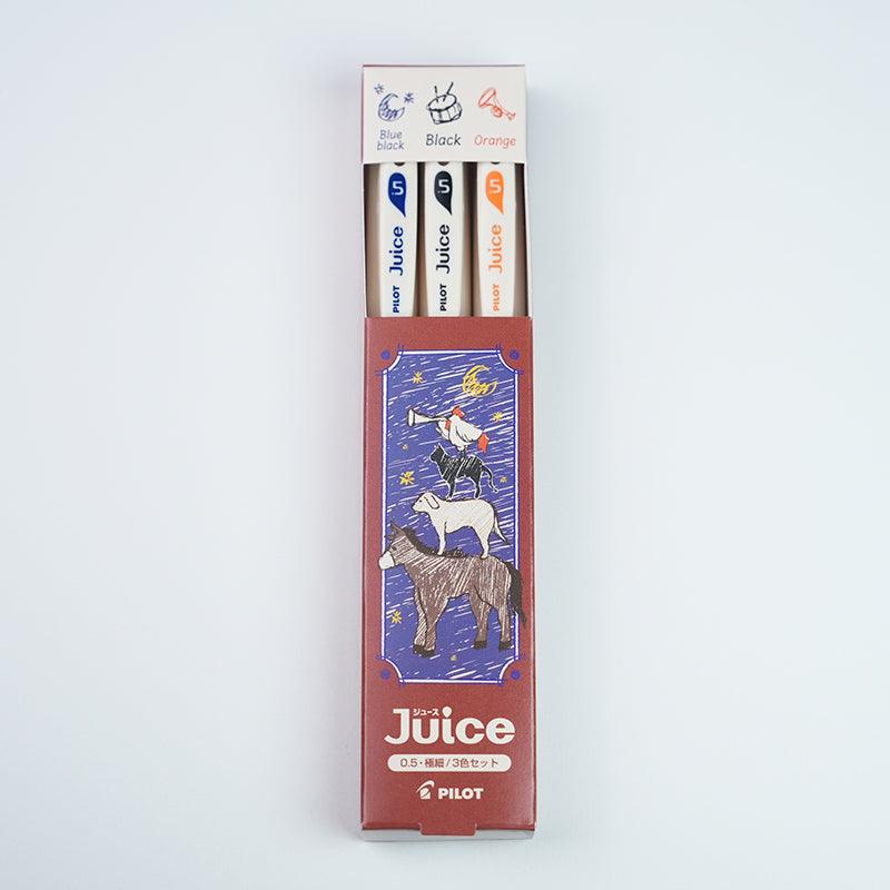 PILOT Juice 10th Anniversary Limited Third Edition Limited Fairy Tale Series 0.5mm Juice Pen Tri-Color Set The Little Mermaid Little Red Riding Hood Wizard of Oz Candy House Alice Bremen - CHL-STORE 