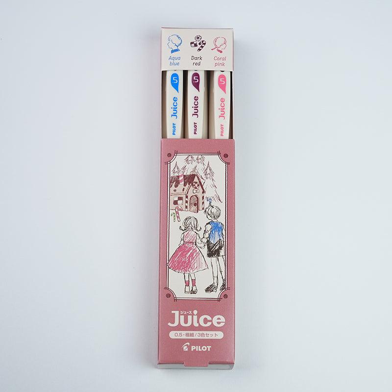 PILOT Juice 10th Anniversary Limited Third Edition Limited Fairy Tale Series 0.5mm Juice Pen Tri-Color Set The Little Mermaid Little Red Riding Hood Wizard of Oz Candy House Alice Bremen - CHL-STORE 