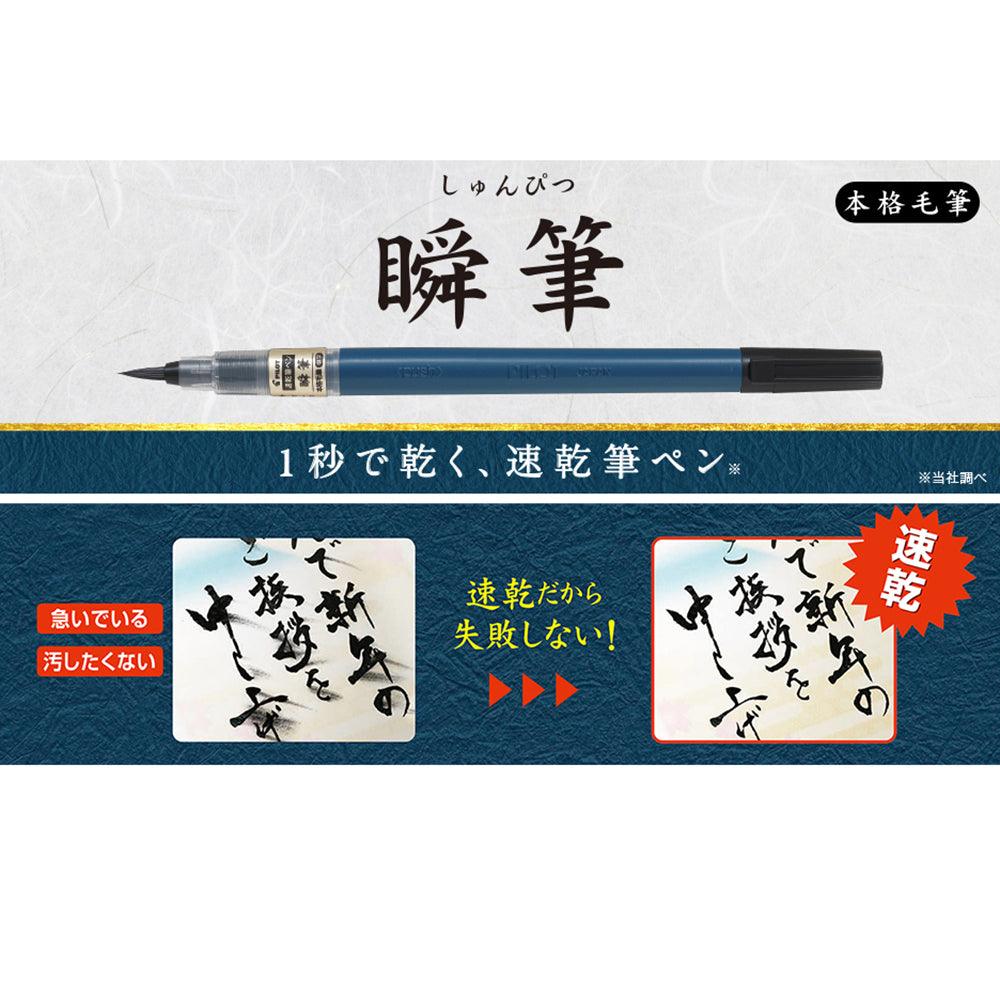 Pilot scientific writing brush instant pen Chinese character pen cap type black Japanese stationery student writing brush SVS-70FDM-B - CHL-STORE 