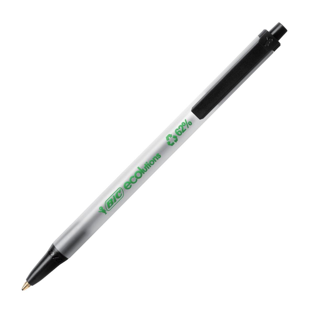 (Pre-Order) BIC ECOLUTIONS Clickstick 1.0 1mm Oil-based ballpoint pen/retractable/permanent marker ECSBLK - CHL-STORE 