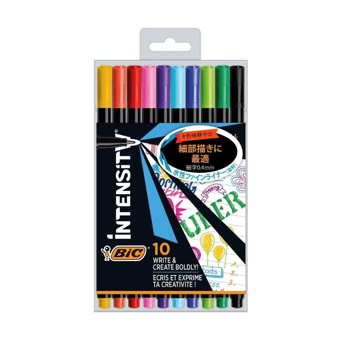 (Pre-Order) BIC Intensity Fine Liner 0.4mm Water-based pen ITS-WFPFNBX10 - CHL-STORE 