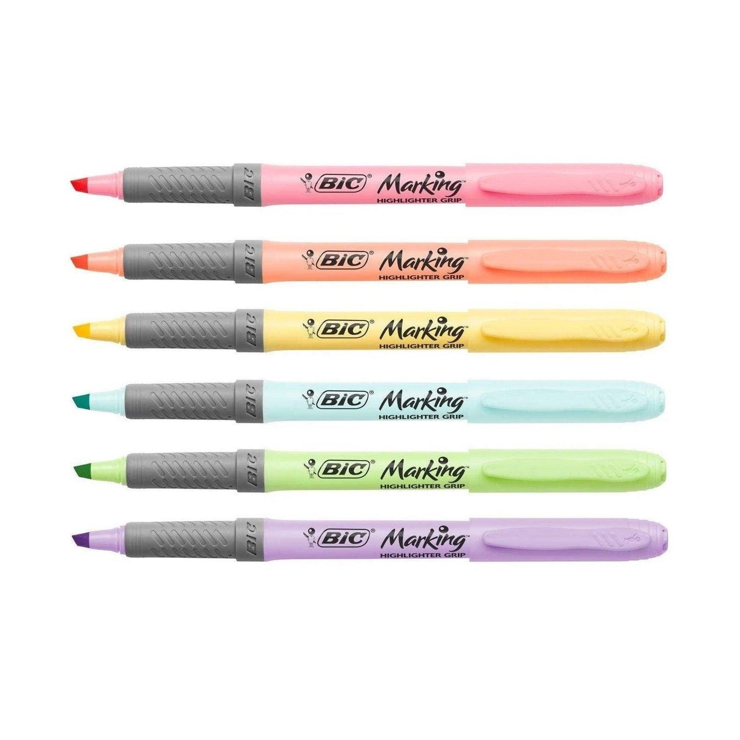(Pre-Order) BIC Marking highlighter grip Pastel series 1.2mm 3.25mm Fluorescent marker BRIGBKPST - CHL-STORE 