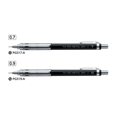 (Pre-Order) PENTEL PG-METAL350 0.7mm 0.9mm mechanical pencil for drafting PG317 PG319 Z2-1N - CHL-STORE 