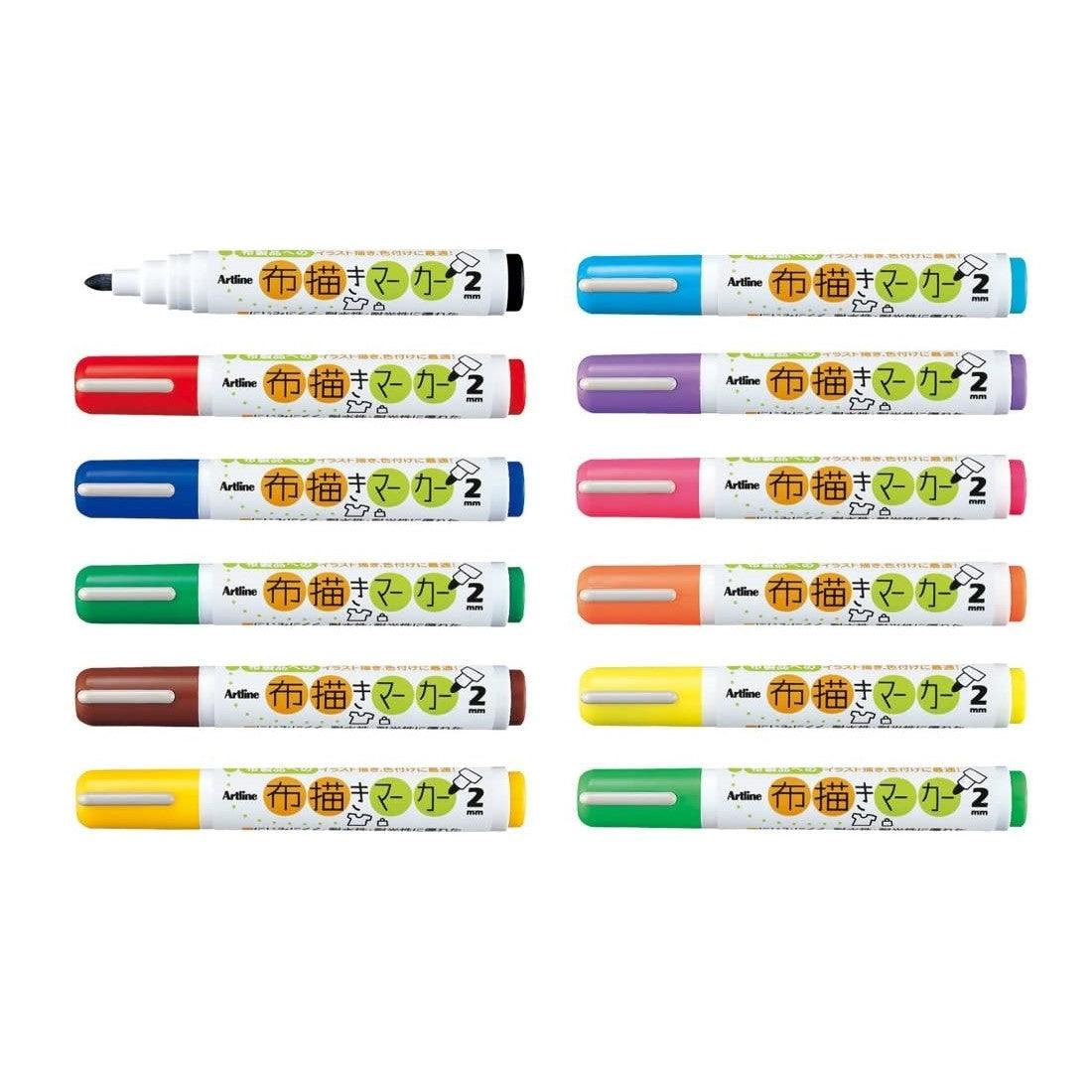 (Pre-Order) SHACHIHATA Artline 2mm cloth drawing marker KT-2 - CHL-STORE 