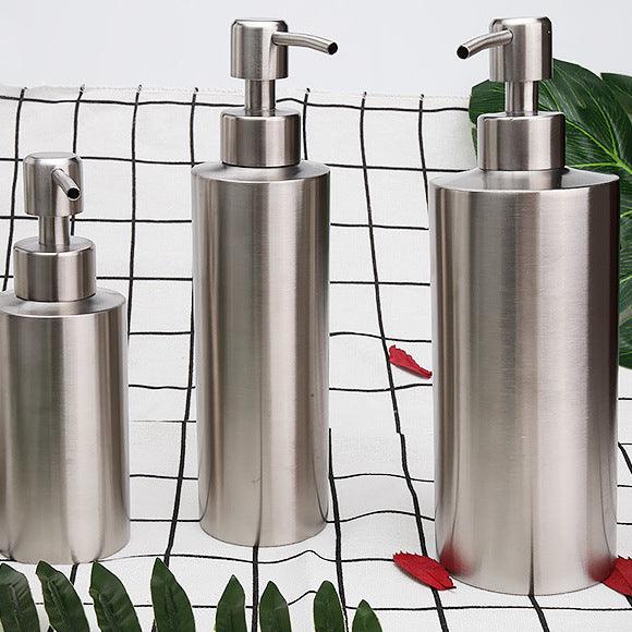 (pre-order)Stainless Steel Cylindrical Lotion Dispenser Hand Sanitizer Storage Bottle Sub-bottling LI-000016 - CHL-STORE 