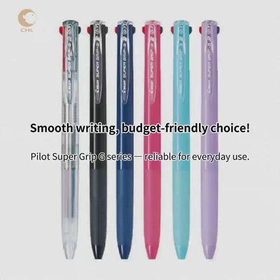 Phi công BKSG-35F Super Grip G4 0,7mm Ballpoint Ballpoint Pen 4 màu Chức năng Bút chức năng