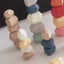 Patience and concentration education colorful wooden stacking stones 38 groups / 36 grains of beech stacking stones wooden nine-nine multiplication building blocks colorful puzzle games learning aids