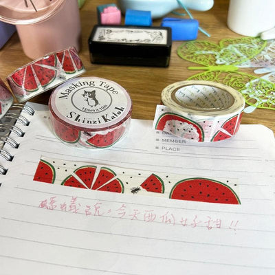 Seal Shinzi Katoh washi tape pom pom flowers Japanese illustrator Masking Tape - CHL-STORE 