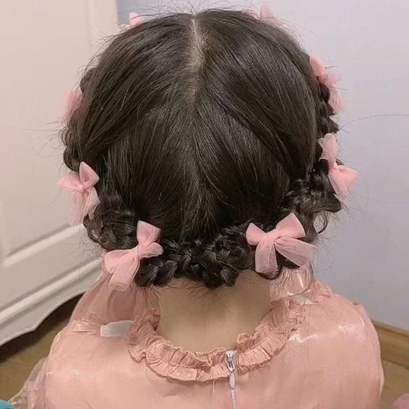 Simple and cute Korean-style hair clip 10pcs with small bow-duckbill clip style design beauty salon cute shape - CHL-STORE 