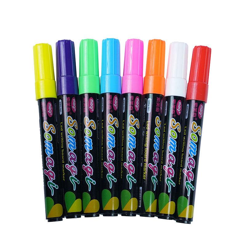LED Advertising Lightboard Pen - 8 Color Erasable Fluorescent Pen – CHL ...
