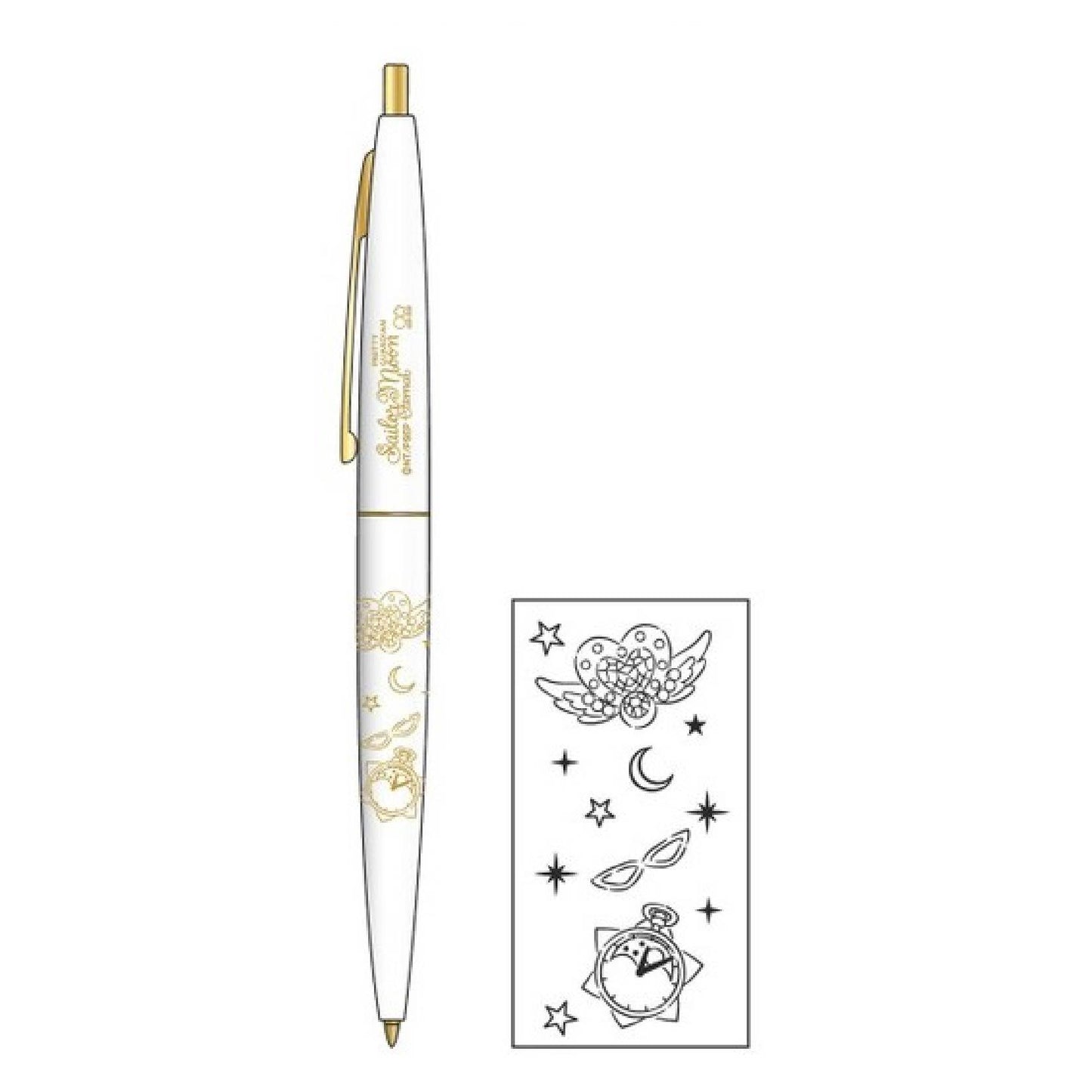Sun-star x BIC S46507 CLIC GOLD Sailor Moon 0.5mm Black Ink Oily Pen Modeling Oily Pen