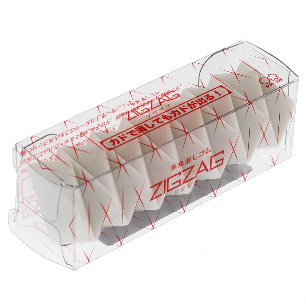 SUN-STAR ZIGZAG multi-angle eraser sharp corner design eraser green eraser white model black model