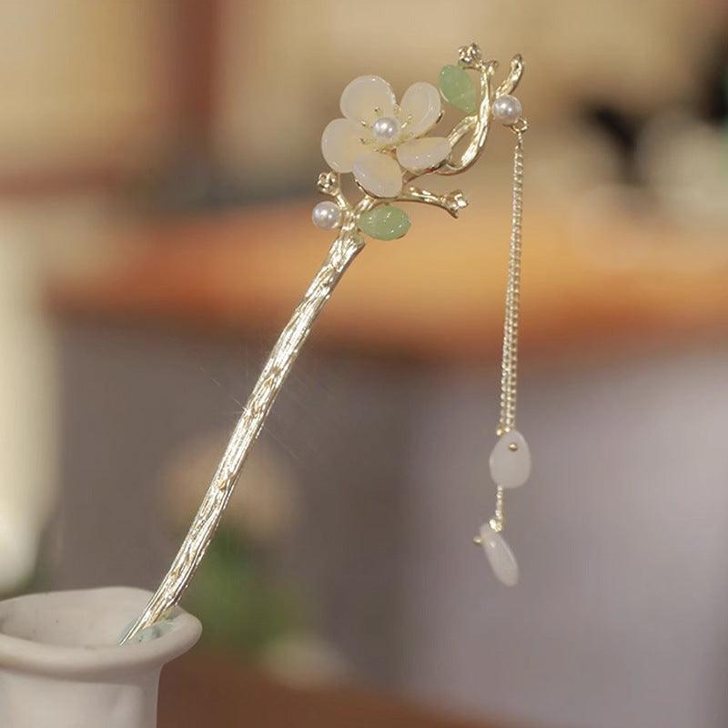 CHL-STORE Super Fairy Ancient Style Hairpin Pendant - Elegant and Mysterious Lily of The Valley Double Strands