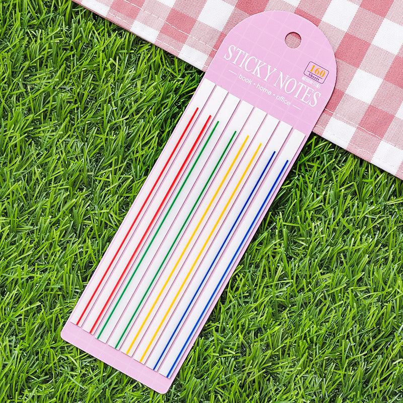 Transparent ultra-fine fluorescent marker color waterproof sticky notes learning office small things