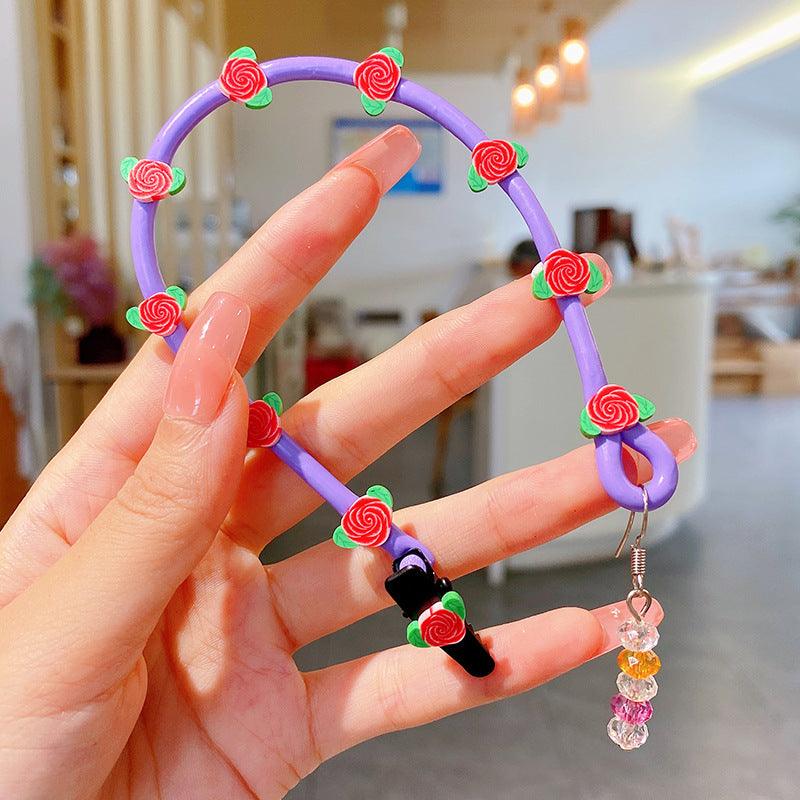 Twisted braids, dirty braids, colored braided hair ropes, children's hair curlers, styling double-head clips, colorful candy colors, popular elements - CHL-STORE 