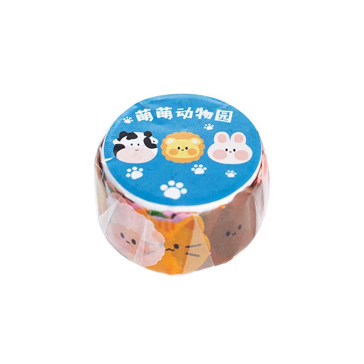 Wenshu Washi Tape Milk Hurrah Series 100pcs Special-shaped Collage Tearable Tape Hand-painted Sticker Animal Fruit Dessert Flower Weather Smiley Pocket DIY Collage Material - CHL-STORE 
