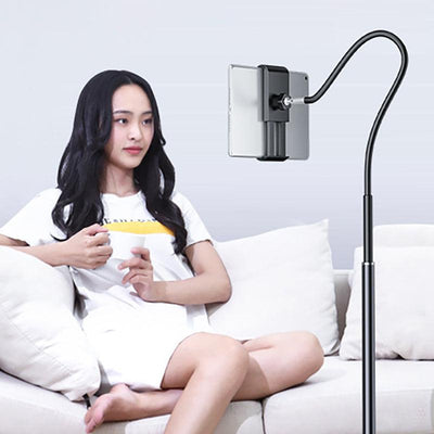Xiaotian Creative lazy live broadcast stand, floor-to-ceiling overhead shooting, Bluetooth remote control, stand fill light, aggravated base, universal for mobile phones and tablets - CHL-STORE 