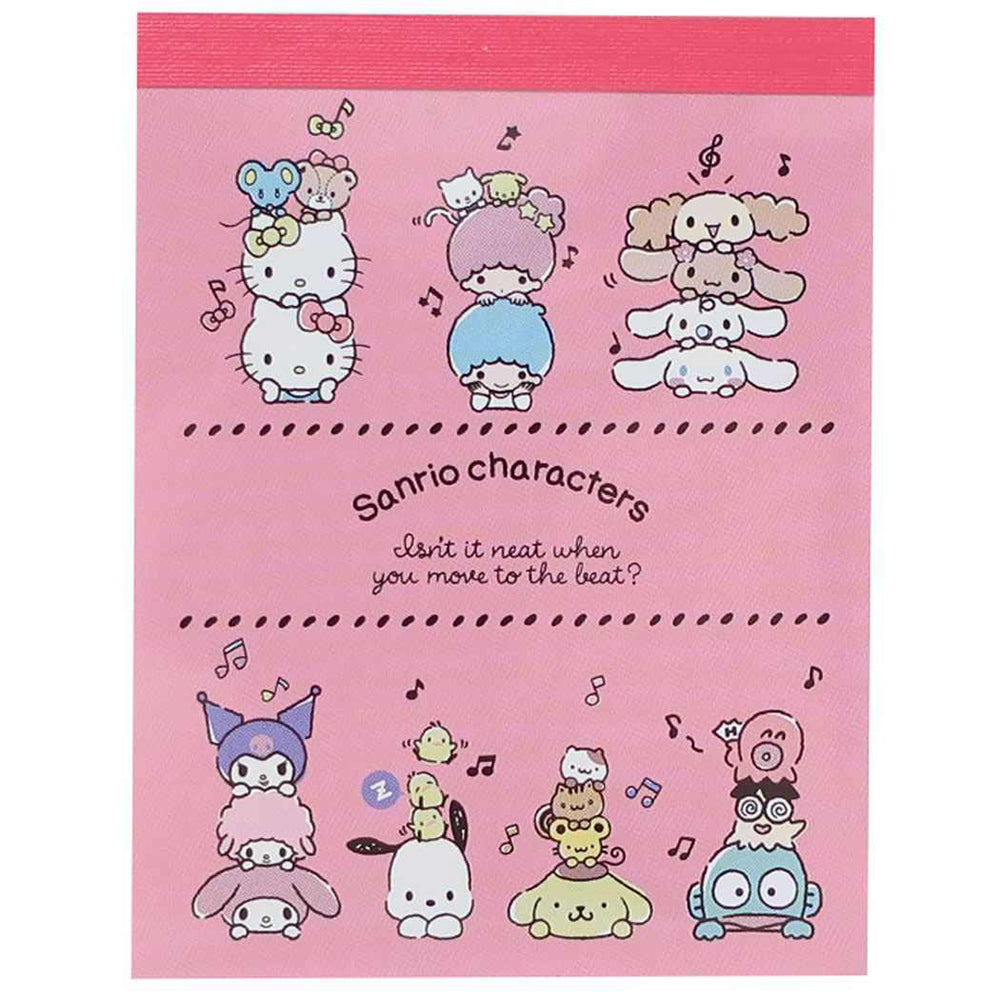 Sanrio popular characters MEMO character collection Little twin stars Hello Kitty Pom Pom Purin Take it with you Note paper