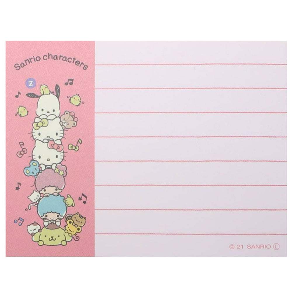 Sanrio popular characters MEMO character collection Little twin stars Hello Kitty Pom Pom Purin Take it with you Note paper