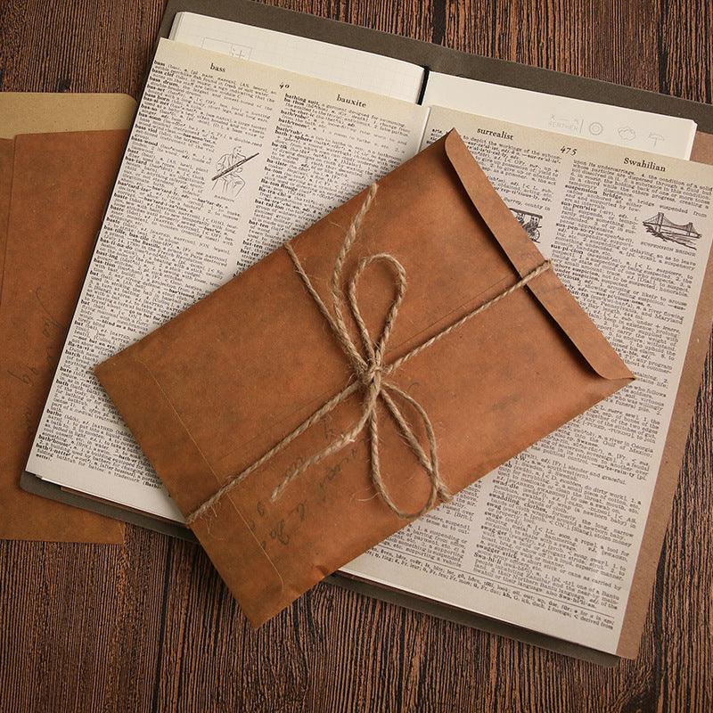 Retro Kraft Paper Envelope Bag for Confessions and Postcards – CHL