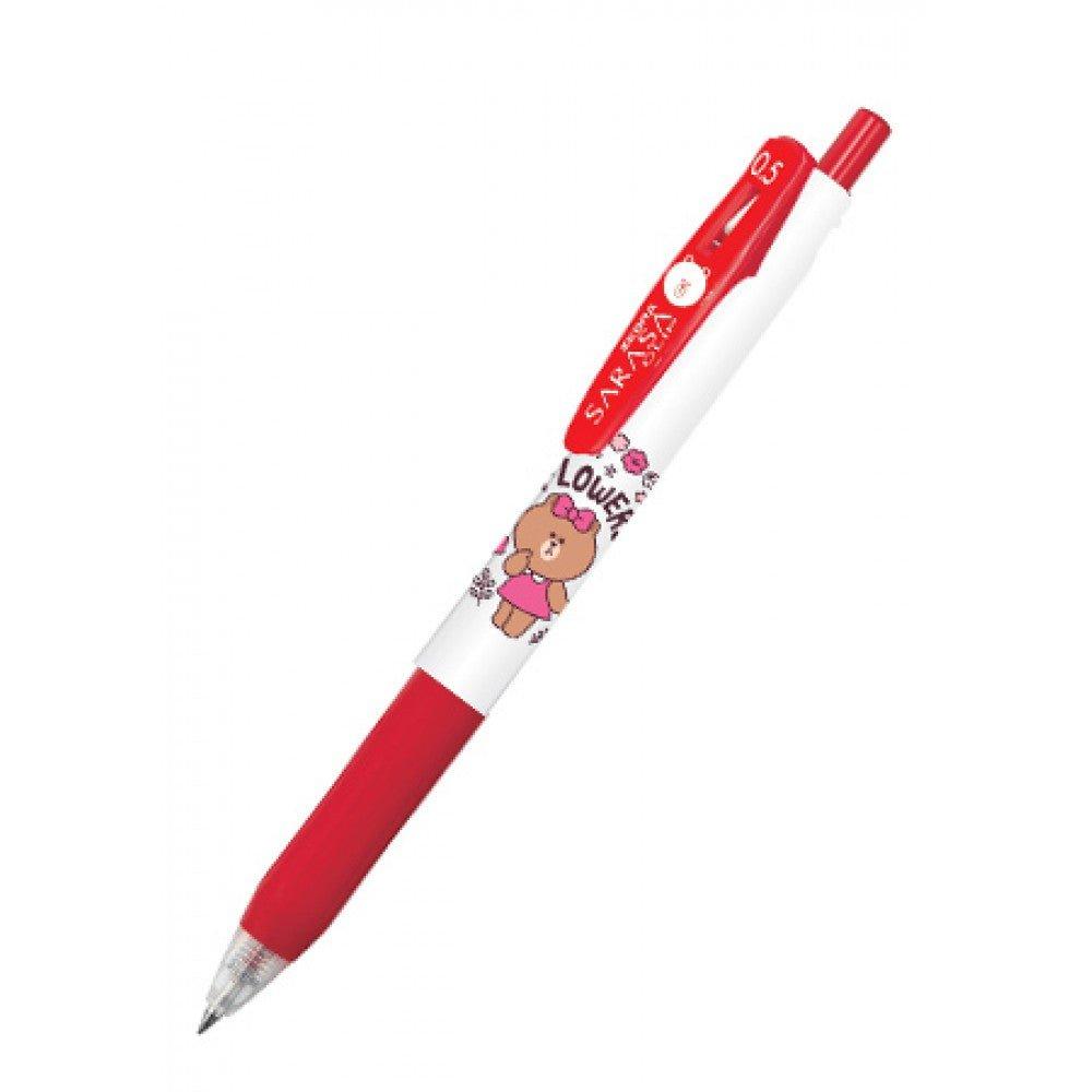 Zebra JJ15LN2 SARASA 0.5mmジェルペンラインフレンズジョイントボールポイントペンブラウンコニーサリーチョコ