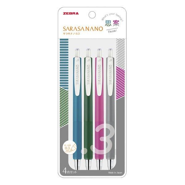 ZEBRA SARASA NANO 0.3mm 0.38mm new neutral pen retro color refill limited combination set