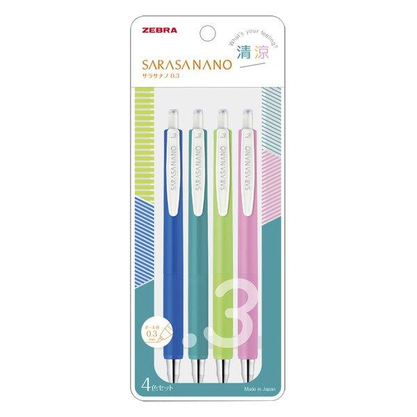 ZEBRA SARASA NANO 0.3mm 0.38mm new neutral pen retro color refill limited combination set