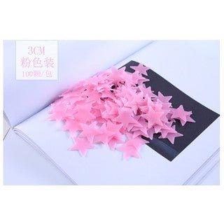 3CM Luminous Star Stickers 100 Fluorescent Wall Stickers Dream Star Wall Stickers 3D Stickers Wall Stickers Ceiling Stickers NP-H7TOG-901 - CHL-STORE 