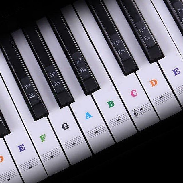 88/61/54/49 keys piano electronic organ transparent five-line notation scale sticker NP-000182 - CHL-STORE 