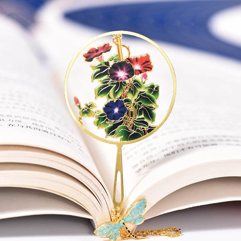 Antique Cultural and Creative Metal Bookmarks Modeling Bookmarks Fan Bookmarks Chinese Style - CHL-STORE 